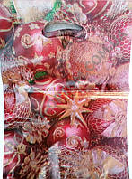 Пакет с прорезной ручкой "Новогодние шары" (20х30) 100 шт