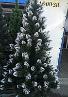 Новогодняя елка "Лидия" зеленая с белыми кончиками 2 м