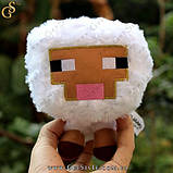Плюшева овечка з гри Майнкрафт — "Minecraft Sheep" — 16 см із пакетом, фото 4