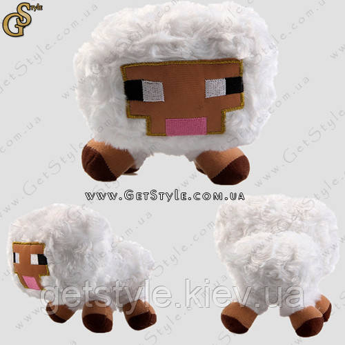 Плюшевая овечка из игры Майнкрафт - "Minecraft Sheep" - 16 х 12 см - фото 4 - id-p69660086
