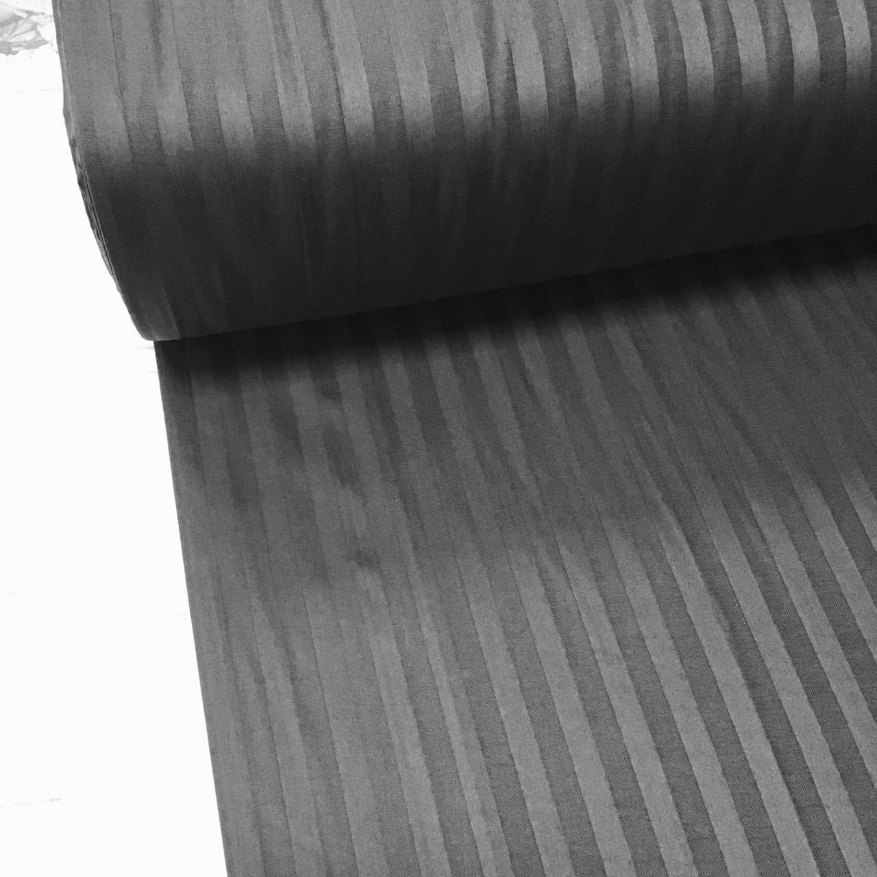 Страйп-сатин 100% бавовна (ТУРЦІЯ шир. 2,4 м) графітовий No64 (SAT-ST-FR-64), фото 1