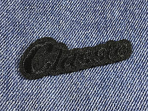 Нашивка Classic колір чорний 65x24 мм, фото 1