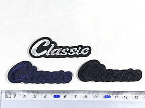 Нашивка Classic колір чорний 65x24 мм, фото 2