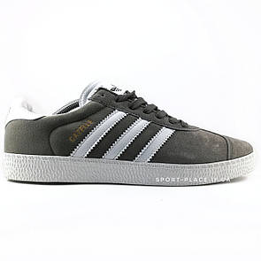 Чоловічі кросівки Adidas Gazelle grey & white 43