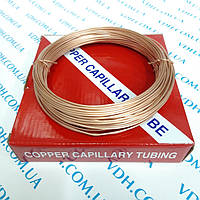 Капілярна трубка мідна 0.7 мм ( внутрішній діаметр) бухта 30 м
