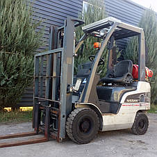 Вилковий навантажувач газ/бензин 1.5 тонни Nissan NP1F1A15D б/у, фото 4