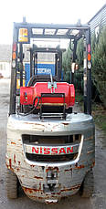 Газовий вилочний навантажувач 1,5 тонни Nissan P1F1A15D б/у (газ/бензин), фото 2
