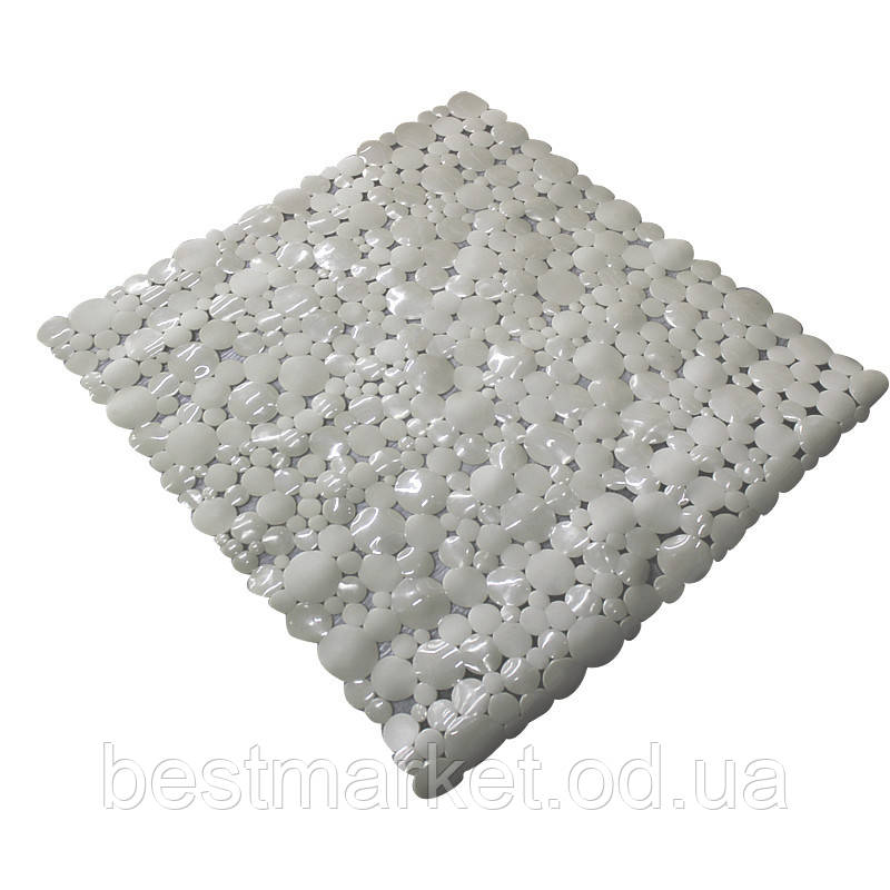 Килимок у ванну кімнату антиковзний гумовий 53х53 см Bathlux Rosa (40263)