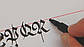 Ручка капілярна для каліграфії Faber-Castell PITT Calligraphy, колір умбра (темно-коричневий) № 180, 167580, фото 10
