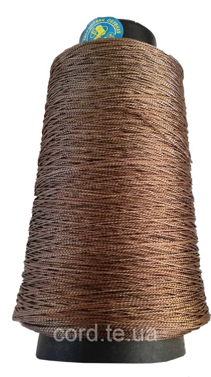 Нитка капронова коричнева, 400 г, 375 текс