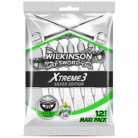 Чоловічі одноразові станки Wilkinson Sword Xtreme 3 Silver Edition (8 + 4 free) W0113