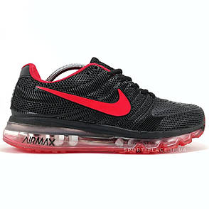 Чоловічі кросівки Nike Air Max 2017 black & red (ліцензія)
