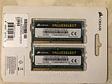 Пам'ять Corsair 4Gb So-DIMM PC3-10600S DDR3-1333 1.5 v (CMS08GX3M2A1333C9), фото 2