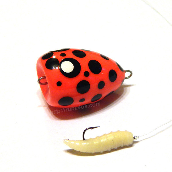 Попла-попер 30мм 3.7 г колір Червоний Мухомор (БПП), фото 1