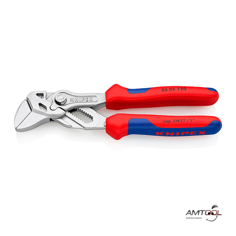 Кліщі переставні — гайковий ключ до 27 мм — Knipex 86 05 150, фото 1