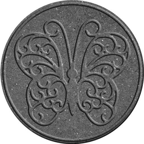 Декор для доріжок саду,діам.45см,сірий, "метелик", фото 2