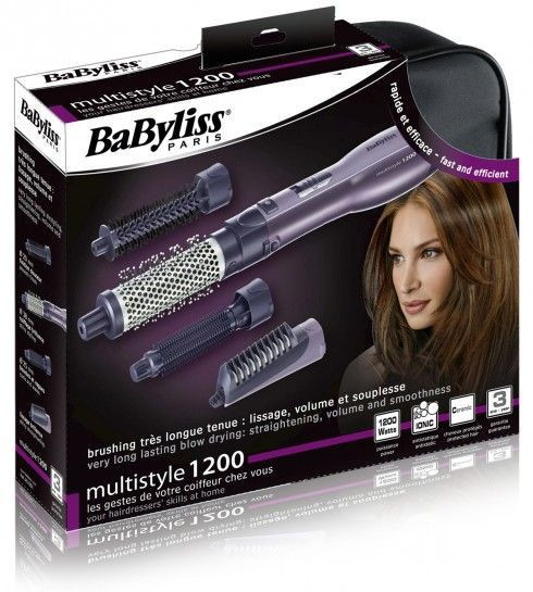 BaBy liss 2735E вращающаяся фен-щетка с выпрямителем, 4 насадки - фото 1 - id-p69696514