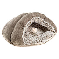 М'який будиночок-кишеня для кішок і собак TUFLI FERPLAST Ферпласт х/б+хутро 48*39*24