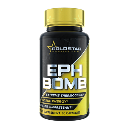 Жироспалювач GoldStar EPH Bomb (50 mg Ephedra + DMAA) 60 капс., фото 2