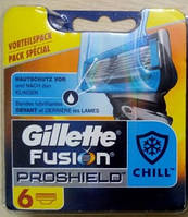 Сменные кассеты Gillette Fusion ProShield Chill Oriqinal 6 шт. G0036