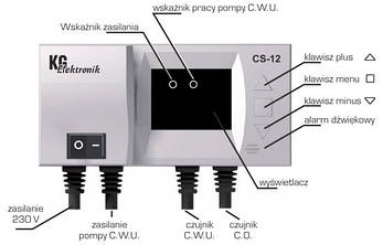 Контролер циркуляційного насоса CS-12 KG Elektronik, фото 2