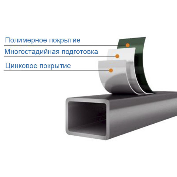 Столб для Забора 3D Забор 2700 мм (для секции h-2,23 м) в бетон - фото 5 - id-p819153094