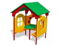 Будиночок дитячий зі столиком та віконцями в дитячий садок або для майданчика