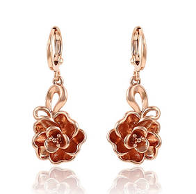 Сережки ХР Gold filled 18k рожеве золото