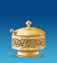 Цукорниця з позолотою AR-1090