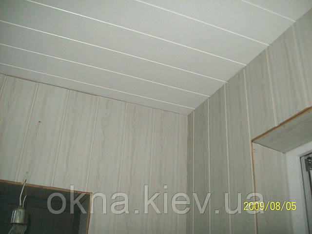 Внутренняя обшивка потолка на балконе недорого Киев - фото 4 - id-p819177327