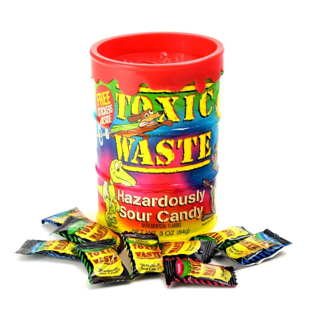 Купить Toxic waste hazardously sour candy Копилка подарки "Sweet Flavor