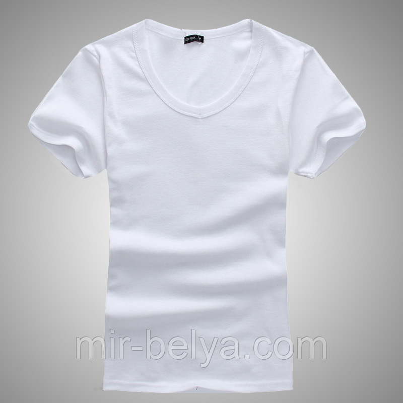 Футболка чоловіча облягаюча V - горловина чорна стрейч, фото 1