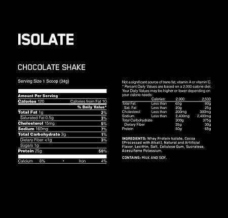 Протеїн Optimum Nutrition Isolate 2280 g, фото 3