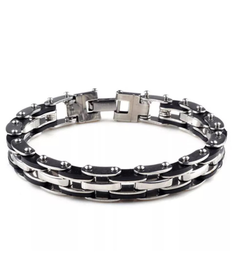 Чоловічий масивний браслет у вигляді ланцюга, «Parts» з нержавіючої сталі, фото 1