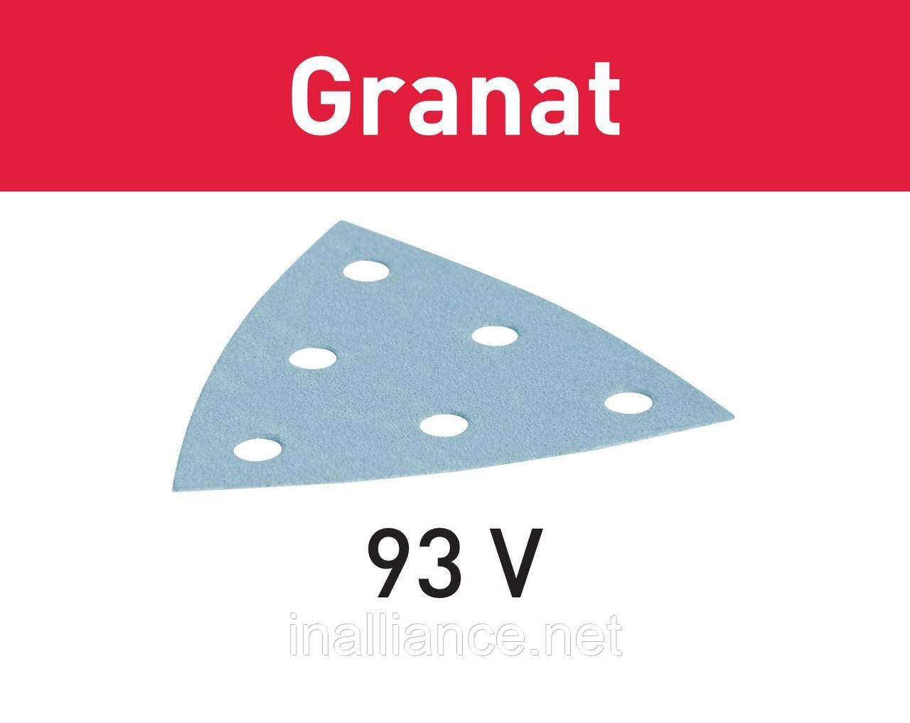 Шліфувальні листи Granat STF V93/6 P320 GR/100 Festool 497399, фото 1