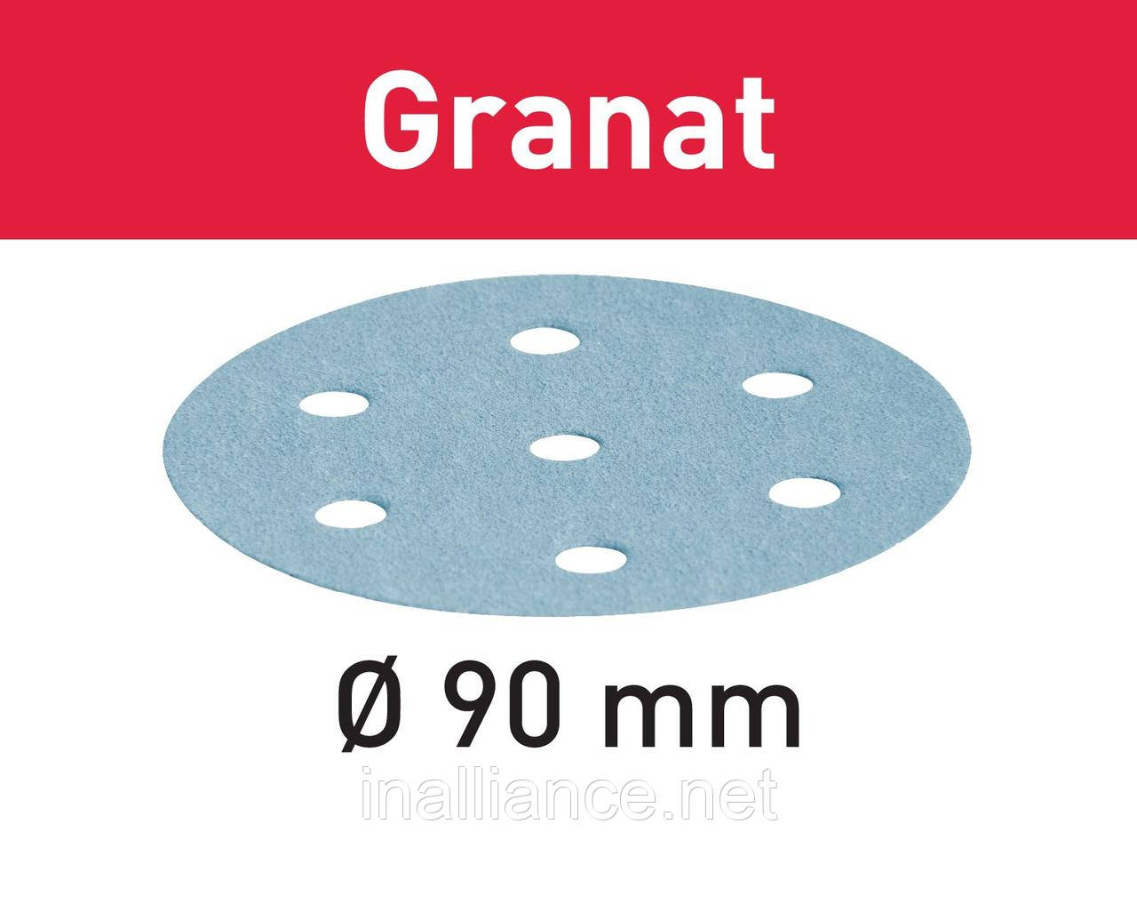 Шліфувальні круги Granat STF D90/6 P400 GR/100 Festool 497373, фото 1