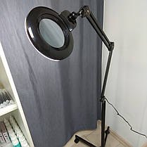 Підлогова світлодіодна кільцева лампа-лупа:, колір чорний, металева, фото 2