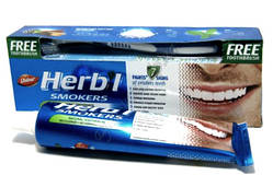 Зубна паста "Для Курячі" Dabur Herb'l Smokers, 150 г Термін до 07/2026