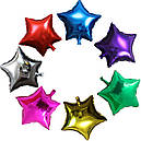 Куля фольгована "Зірка фіолетова" 45 см. діаметр, фото 2