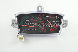 Панель приладів (у складі) Yamaha JOG Z NEXT ZONE (120 км/год, чорна) (mod:MY-123)