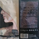 Порційний блонд-порошок для освітлення (Білий) - C:EHKO Super Blond 2 х 30ml (Оригінал), фото 2