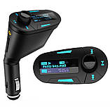 ФМ FM трансмітер модулятор авто MP3 FM-06 Blue, фото 3
