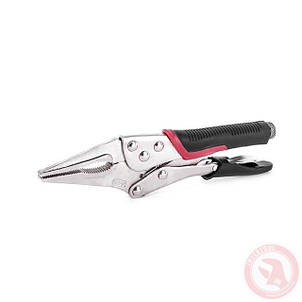 Кліщі затискні універсальні 230 мм подовжені, Cr-V INTERTOOL UT-5204, фото 2