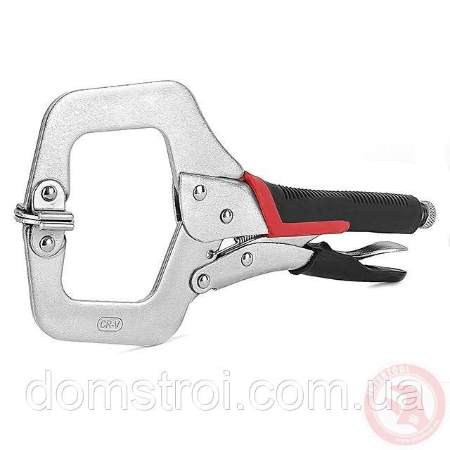 Кліщі затискні C-type 280 мм, Cr-V INTERTOOL UT-5206