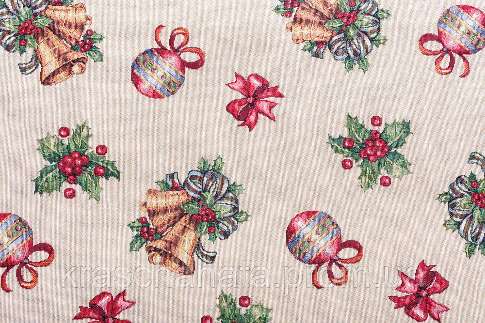Серветка новорічна гобеленова, 34х44 см, ексклюзивні подарунки, Новорічний текстиль