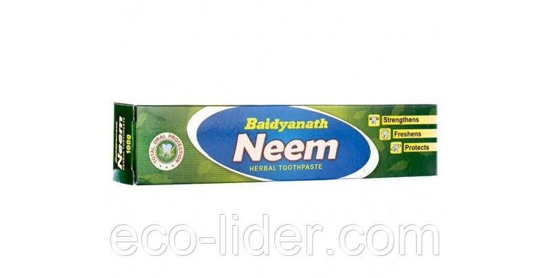 Зубна паста Ним Байдьянатх (Neem Toothpaste Baidyanath), Індія 50 г, фото 1