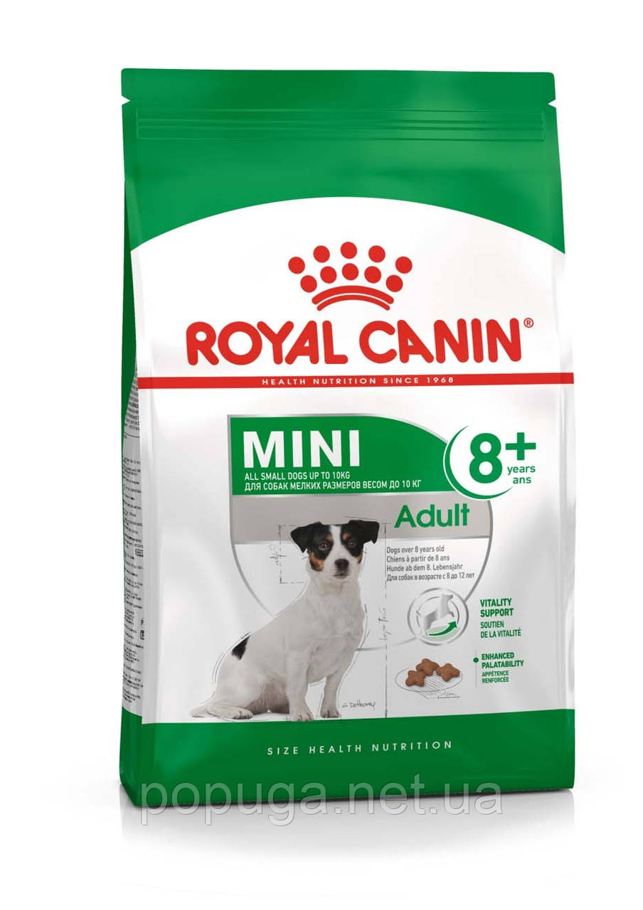 Royal Canin Mini Adult 8+ (від 8 років) корм для собак, 800г, фото 1