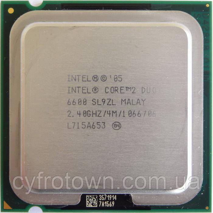 Процесор Intel Core 2 Duo e6600 2x2.4 GHz S775