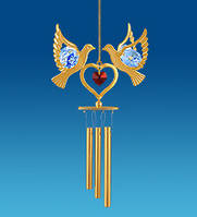 Підвісна фігурка з кристалами Сваровскі «Повітропроникний вітерець» 14 см AR-3673/1. Подарки на Валентина