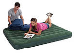 Надувне ліжко велюр з насосом Intex 66928, фото 2